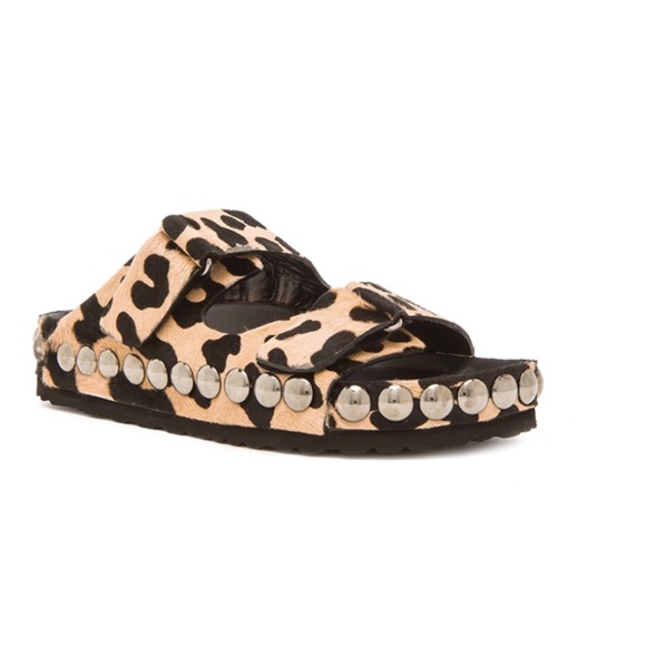 GIAMBATTISTA VALLI Studded Pony Hair Sandals